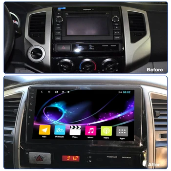 Auto radijo DVD toyota tacoma 2005-2013 multimedia player 4GRAM garso, vaizdo, GPS DSP IPS padalinti ekraną carplay 1 din Android