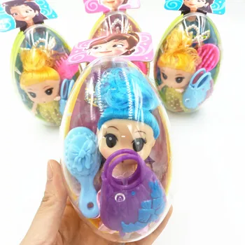 Naujų kūrybinių princesė susukti kiaušinių karūna, papuošalai padažu nustatyti vaikų žaisti namus lėlės staigmena susukti žaislai mergaitėms