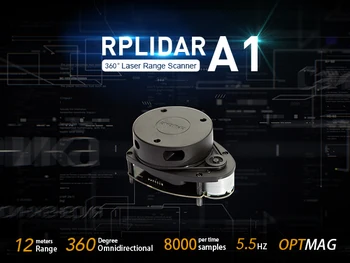 RPLiDAR A1 A1M8 360 Laipsnių Įvairiakryptė 2D Lazerio Diapazonas Atstumas Lidar Jutiklio Modulis Nuskaitymo Skeneris Rinkinio 12M FZ3296