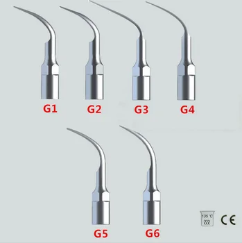 Nemokamas pristatymas 6 X EMS Genys Tipo Ultragarsinis Dantų Scaler Patarimas Mastelio G1 G2 G3 G4 G5 G6
