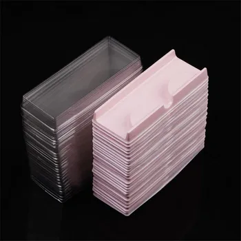 100vnt/set Plastikinė Rožinė Smėlio spalvos Skaidrus Blakstienas Atveju Daug Blakstienos Atveju, Saugojimo, Pakavimo Dėžutė sudaro Atveju 40#41