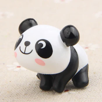 8Pcs/Set Mielas Animacinių filmų Panda Žaislinės Figūrėlės Kraštovaizdžio Pasakų Sodą, Mini Dekoro Kinų stiliaus Kawaii Panda Gyvūnų, modelių,