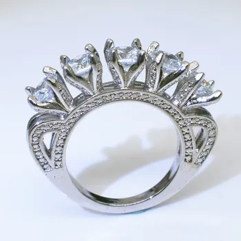 925 sterlingas sidabro Gręžimo sužadėtuvių Žiedai moterims Šalis dovana Ponios juvelyrikos prekės ženklo piršto didmeninė žiedas R5048