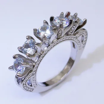 925 sterlingas sidabro Gręžimo sužadėtuvių Žiedai moterims Šalis dovana Ponios juvelyrikos prekės ženklo piršto didmeninė žiedas R5048