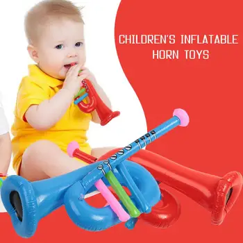 Naujovė Infatable Trimitas Pripučiamų Žaislų Trimitas Žaislas Modeliavimas Trimitas PVC Spalvinga Išpūsti Trimitas Žaislas