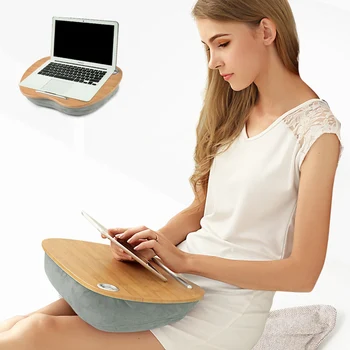3 1. Daugiafunkcinis nešiojamas stalas Tingus kompiuterio stalo/Lovos pagalvės 8 Spalvų 30*40cm Dydžio