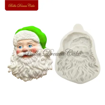 Santa Claus Silikono Formos Kalėdinis Pyragas Formų Šokolado Minkštas Pelėsių Sugarcraft Tortas Dekoravimo Priemonės, Kepimo Priedai