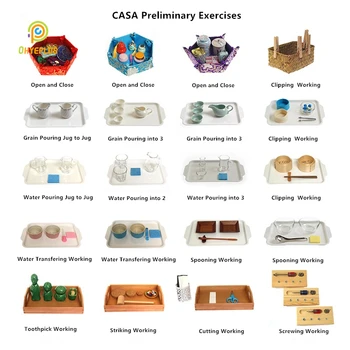 Montessori Medžiagų W/O Lovelio Preliminarus Pratimai Ikimokyklinio amžiaus Pradžioje, Edukaciniai Žaislai, Rankų judesių Koordinavimą Mokymo Įrangą