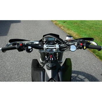 2vnt Universalų Motociklo Veidrodėlis Aliuminio Juoda 22mm išilginis Pabaigos galinio vaizdo Šoniniai Veidrodžiai Motociklo Priedai