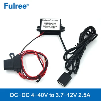Fulree dc-dc converter 3.0 2.1 Micro USB Automobilinis Įkroviklis QC 3.0 QC 2.0 naudojamas įvairiose transporto priemonės,2.5 Max GREITAS ĮKROVIKLIS