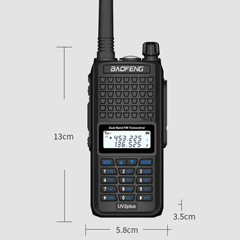 2020 Baofeng UV2Plus IP68 vandeniui walkie talkie ilgo nuotolio 30km kumpio ir CB radijo hf transiveris UHF VHF Tri-Band Du Būdu Radijo