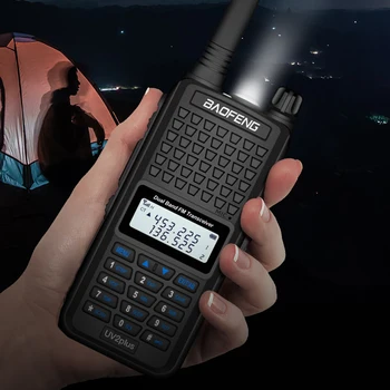 2020 Baofeng UV2Plus IP68 vandeniui walkie talkie ilgo nuotolio 30km kumpio ir CB radijo hf transiveris UHF VHF Tri-Band Du Būdu Radijo