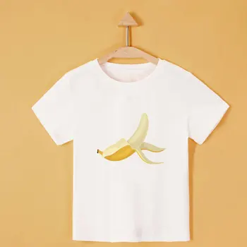 Vaikiški marškinėliai korėjos Dizaino Animacinių filmų Vaisių, Braškių, Kriaušių, Bananų T Shirt Baby Girl 