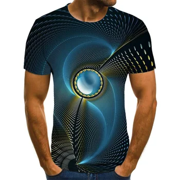 Spalvinga elements3D vyrų T-shirt