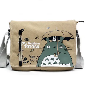 Anime Mano Kaimynas Totoro Diržas Drobės Crossbody Pečių Maišą 