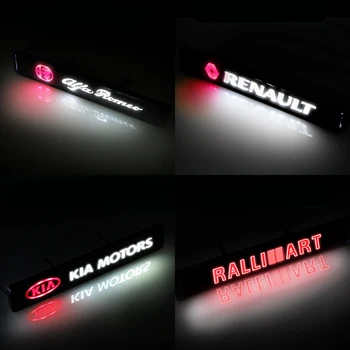 1pcs Automobilio Priekinės Grotelės Emblema LED Dekoratyvinės Grotelės Žibintai Toyota TRD Avensis Auris Hilux 