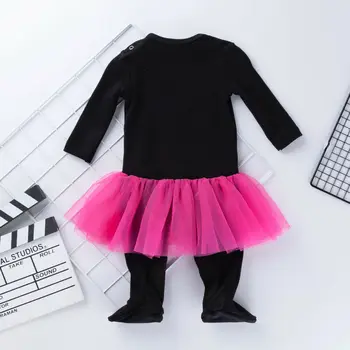 JAV Bamblys Baby Girl 0-24M Vaikai Helovinas Kostiumas Jumpsuit Lankelis Raukiniai Mini Suknelė