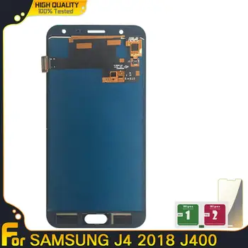 Lcd televizorius Samsung Galaxy J4 2018 J400 J400F J400H J400G J400P J400M Ekranas Jutiklinis Ekranas skaitmeninis keitiklis Surinkimas Gali Reguliuoti Ryškumą