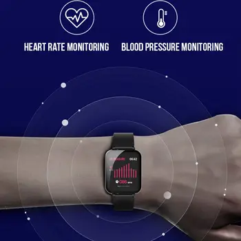 B57 Smart Watch Vyrų, Moterų, Prabangos Sporto Skaitmeniniai Laikrodžiai Širdies ritmo Monitorius Kraujo Spaudimas Fitneso Apyrankę, 