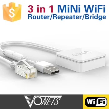 VONETS VAR11N-300 300Mbps Mini wifi router - wifi bridge/wifi kartotuvų