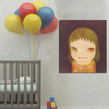 Spausdinti Drobės Pop Art Yoshitomo Nara Animacinių Filmų Lunatizmas Lėlės Piešimo Japonų Tapybos Nuotraukas Plakatas, Skirtas Kūdikių, Vaikų Kambario Dekoro