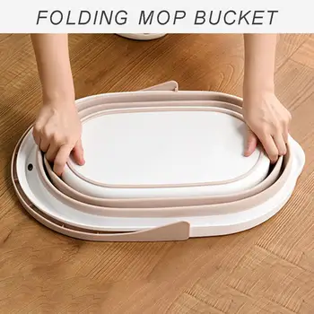 Išardomas Plastikinis Mop Kibiras Nešiojamų Praustuvas Footbath Sulankstomas Dishpan Virtuvės, Namų Valymo Reikmenys