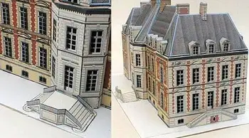 3D popieriaus dėlionė pastato modelis žaislas Prancūzijoje, Paryžiaus 