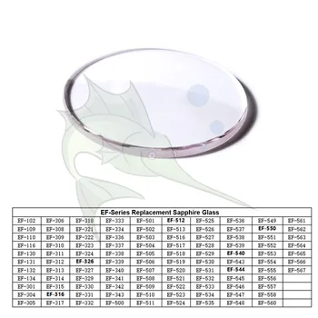 Aukštos Kokybės Turas Vienodo Tipo Mineralinio Stiklo Žiūrėti atsarginės Dalys Casio EF-102~EF-316 Serija Žiūrėti Remonto
