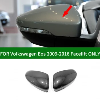 Volkswagen VW Eos 2009-2016 Anglies pluošto automobilio šoninis galinio vaizdo veidrodis padengti apdaila,chromo, sidabro posūkio signalo veidrodis 2010 m. 2012 m. 2013 m.