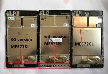 Skystųjų KRISTALŲ Ekranas Jutiklinis Ekranas skaitmeninis keitiklis su rėmu ASUS Google Nexus 7 ME571 ME571KL 3G versija ME571K ME572 ME572CL