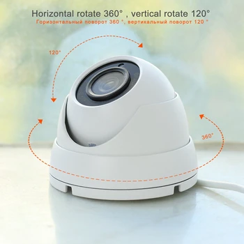 HomeFong Dome Analoginis Kamera Vaizdo Domofonas Laidinio 1200TVL 360 Laipsnių Rotatory Infraraudonųjų spindulių Naktinio Matymo Vandeniui Lauko Kamera