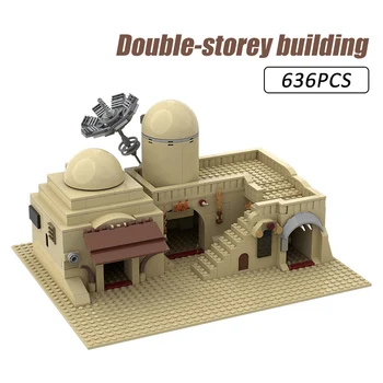 Ss Space Star Tatooine Mos Eisley Cantina Du Kartus Aukštų Miesto Karai Blokai Kūrėjas Plytų Žaislai Vaikams