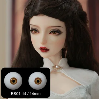 BJD Doll Eyes Dervos Obuolio Dydis 1/3 1/4 1/6 1/8 Yosd SD MSD Dydis Dūmo 12mm kaip 14mm Kamuolys, šlifuota lėlės Spalvinga akis, Spalvinga
