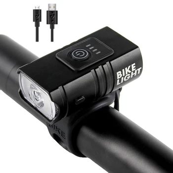 Super šviesus dviračių šviesos USB įkrovimo dviračių šviesos rinkinys Vandeniui dviračių priekinis žibintas ir galiniai užpakalinis žibintas 6 šviesos režimai