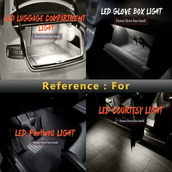 2vnt LED Daiktadėžė Bagažinė Šviesos Kojoms Durys, Interjero Lempos Citroen C4 DS3, C3 Xsara Picasso Saxo C2 C5 C6 C8 Išsiuntimo