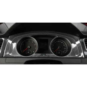 Už-2019 Golf MK7 MK7.5 ABS Anglies Pluošto Interjero prietaisų Skydelio Skaitiklis Ekranas Rėmo Dangtis Apdaila