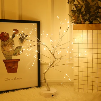 LED Nakties Šviesos Perlas Bonsai Lentelė Palieskite Medį Šviesos Gypsophila Šviesos Energiją Taupanti Lemputė, Namų Šaliai Vestuvių papuošalai Kalėdų