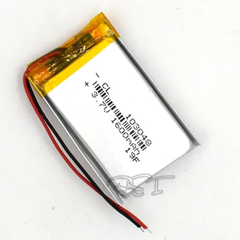 Li-Polimero ličio baterija 3.7 V 103048 1600mAh Baterija Su PMC Žaislų MP3, MP4, GPS Garsiakalbis LED Šviesos, Kamera Skaitytuvas