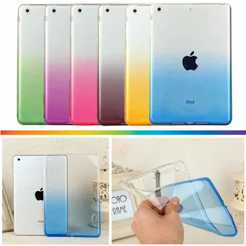 Apple iPad 2 3 4 Minkštas Silicio Gumos TPU Case cover For iPad 2 3 4 A1460 9.7 colių Atgal Case For ipad 9.7 pro