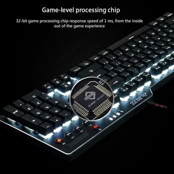 Ajazz assassin II lydinio automatinė klaviatūros ak35i multimedijos mygtukas žaidimas šviesą vištienos valgyti klaviatūros palaikymas ergonomiška rakto n