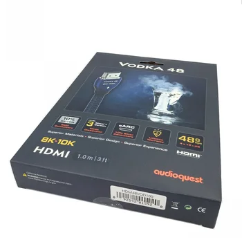 HIFI AudioQuest Degtinės 48 8K-10K 48Gbps HDMI Kabelis, originali dėžutė