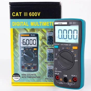 DC/AC Digital Voltmeter Ammeter Multimetras Testeris Dabartinis Įtampos Indikatorius Metrų Nustatyti Zondai, Elektros Skaitikliai Multi-testeris Patarimas