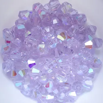 AUKŠČIAUSIOS kokybės 4mm 1000pcs AAA Bicone Upscale Austrijos kristalai, karoliukai, Kristalų Violetinė AB spalvos danga Papuošalai Priėmimo 