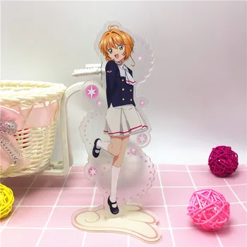 Anime Cardcaptor Sakura Akrilo Stendas Modelis Žaislai Sakura Veiksmų Skaičius, Pakabukas žaislas 15cm, dvipuse dovana