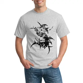 Sepultura Logotipas T-shirt Spausdinti Atsitiktinis Medvilnės Trumpos O-kaklo Kn(kilmės šalis), Šukuotinių