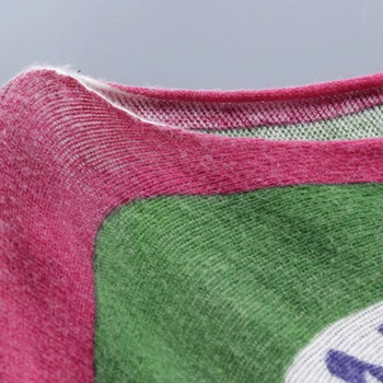 Jielur Rudenį Europoje Naujų Mados Moterų Žiemos Megztiniai Prarasti Nukentėjo Spalvos Dryžuotas Spausdinti Negabaritinių Megztinis Ilgas Moterų Puloveriai