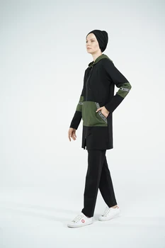 Eofashion Islamıc Sweatwear Nustatyti Stilingas Musulmonų Moterys Ilgai Su Apranga Capuccio Ir Pants Plus Size Aukštos klasės Drabužių