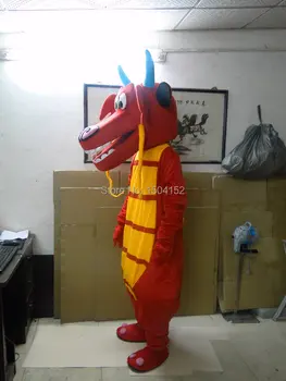 Aukštos kokybės Mushu dragon talismanas kostiumų pardavimas dragon talismanas Kostiumų Pobūdį Kostiumas dragon Cosplay Nemokamas Pristatymas