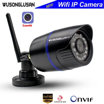 CamHi Belaidžio ryšio Wi-fi IP Kamera Lauko 1080P 720P Onvif Su SD Kortelės Lizdas Max64G RTSP Judesio Aptikimo CCTV Saugumo Kameros