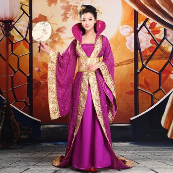 Prabangūs moteriški Cosplay Kostiumų, šokių drabužių pasakų princesė tango kostiumas hanfu karalienė Kinijos senovės drabužiai